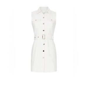 Area Stars White Denim Shirt Dress